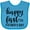 Turquoise, variant on Inktastic Happy 1st Father's Day Design Boys or Girls Baby Bib