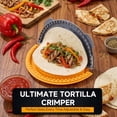 thumbnail image 2 of 4 in 1 Tortilla Sealer Crimper Tool - Large Burrito Wrap Maker Press for Quesadillas, Empanadas, Tacos - Easy Seal Kitchen Gadget for Flour and Corn Tortillas, 2 of 7
