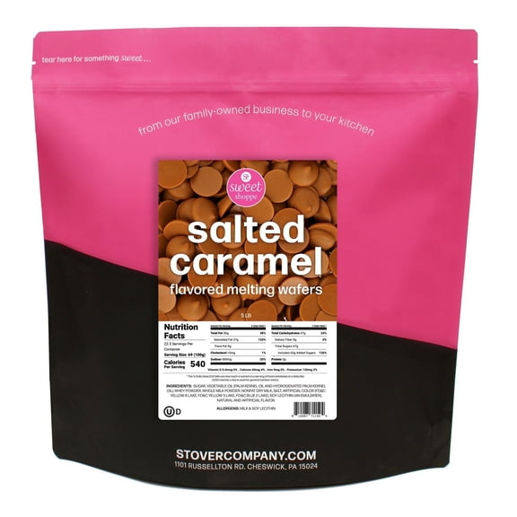 Sweet Shoppe Salted Caramel Flavored Melting Wafers, 5 lbs