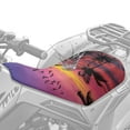 thumbnail image 2 of Uorisanigo ATV Seat Covers Summer Palm Tree Sunset Four-Wheeler Seat Cover Waterproof Polyester,Universal Fit for Polaris 2014-2024 Sportsman 450 570 850 Soft Anti-Slip, 2 of 7