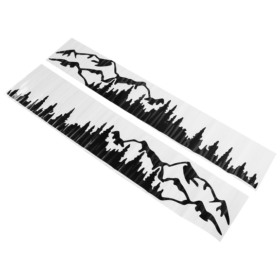 RV Motorhome Side Body Window Bumper Sticker Large Mountain Tree Decal Decoration for Car Truck