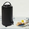 thumbnail image 3 of 2.3 Gallon Insulated Drink Dispenser, Stainless Steel Hot Drink Dispenser with Matte Finish Black, for Coffee, Tea, Milk, Soup Family Party Cafe Buffets, 3 of 10