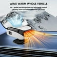 thumbnail image 3 of Portable Car Heater 12v 150W 2 IN 1 Cool and Heating Function Car Defroster with Plugs Into Cigarettes Lighter Small Car Heater with 360 Degree Rotate Wind Directions, White, 3 of 7
