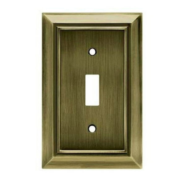 W10087-AB Antique Brass Architect Single Switch Cover Plate