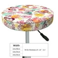 thumbnail image 4 of Naloa Butterflies and Roses Round Bar Stool Cushion Cover 12-14 inch, Fits Kitchen, Office, Restaurant Chairs - 14 inch, 4 of 7