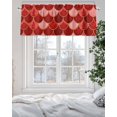 thumbnail image 5 of Red Fish Scales Valances for Windows Ombre Fish Tail Abstract Art Vintage Valance Rod Pocket Light Filtering Short Window Treatments Curtains for Kitchen Bathroom Living Room Bedroom, 42 x 18 Inch, 5 of 7