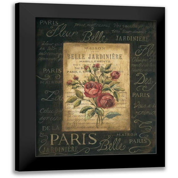 Poloson, Kimberly 12x14 Black Modern Framed Museum Art Print Titled - Bel Bouquet IV