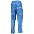 thumbnail image 5 of Men's Concepts Sport Royal Kansas Jayhawks Ugly Sweater Long Sleeve Top and Pants Sleep Set, 5 of 5