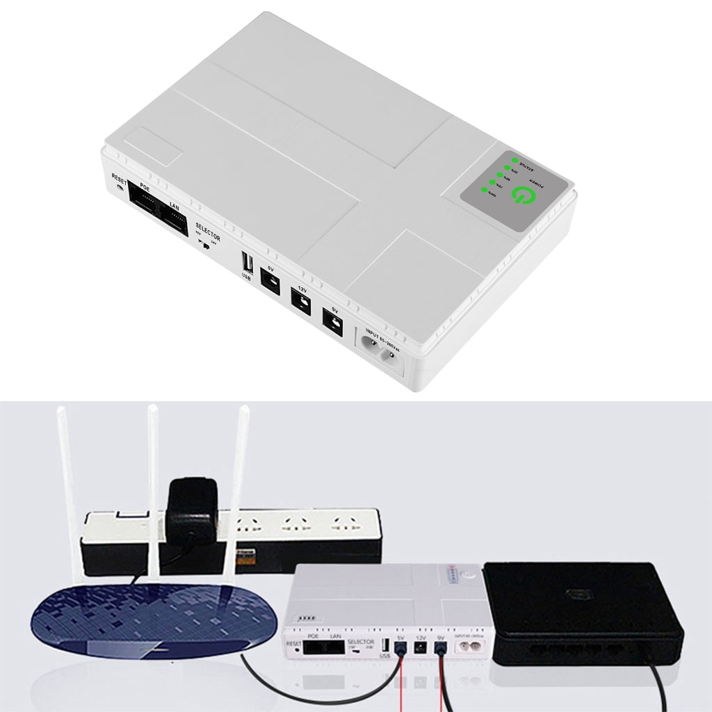 MUSUPER 10400mAh UPS Battery Backup 5V 9V 12V 1A Backup Battery Power Supply, Back-UPS