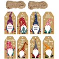 thumbnail image 2 of Etiquetas de Feliz Navidad para envolver regalos, papel colgante de Papá Noel, tarjetas de papel, manualidades de Navidad, suministros para fiestas, 100 unidades, 2 of 4