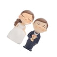 thumbnail image 2 of Minnieouse Boda novia novio estatuilla resina compromiso romántico matrimonio pastel Cupcake Toppers hogar escritorio decoración ornamento Ropa, zapatos y accesorios Miscelánea, 2 of 6