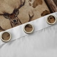 thumbnail image 4 of Homewish Tribal Western Deer Blackout Curtains Set of 2 (52x84 Each), Rustic Farmhouse Window Curtains, Brown Lodge Cabin Curtains and Drapes, Window Curtains Home Decor, 4 of 6