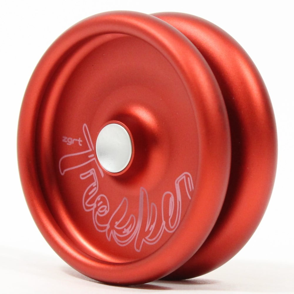 Zero Gravity Trekker Yo-Yo - 7075 Aluminum - Slim Line YoYo (Red with Silver XT Cap)