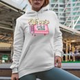 thumbnail image 2 of We Are a Perfect Match, Funny Retro Valentine's Day Pun Art Merch Gift, White Hooded Sweatshirt or Hoodie, 3XL, 2 of 5