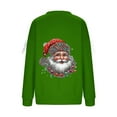 thumbnail image 3 of Women's Plus Size Soft Christmas -Themed Sweatshirt Casual Pattern Print Loose Fit Long-Sleeve Crew Neck Basic Pullover Tops, 3 of 4