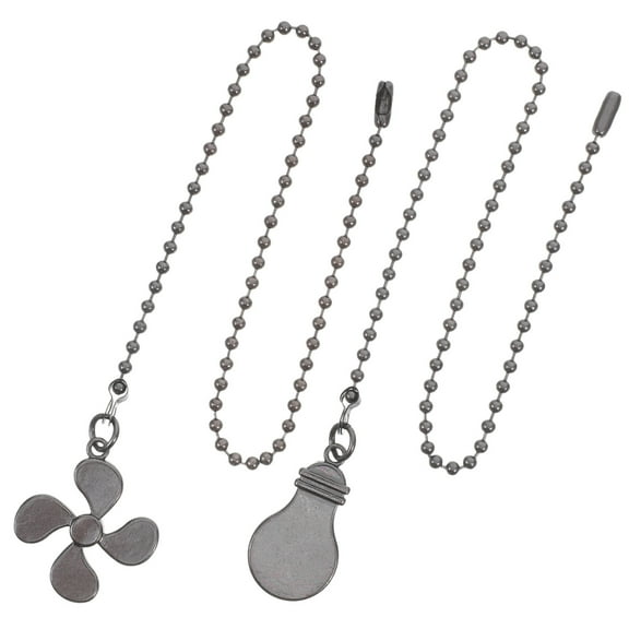 VORCOOL Ceiling Fan Chain Decor Classic Pendant Chains 2Pcs Black Iron Elegant