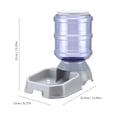 thumbnail image 3 of Generic 3.8L Automatic Pet Feeder for Cats and Dogs, Square Design, Easy-Clean, Multiple Color Options (Grey, Pink, Blue, Beige, Green, Black), 3 of 6