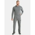 thumbnail image 2 of Athletic Works Men's Tri Blend Long Sleeve T-Shirt Hoodie, Sizes S-3XL, 2 of 5