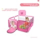 thumbnail image 3 of Corral para bebe con canasta basquet rosa 6.49 pulg YEI YI-CPBCCPK, 3 of 7