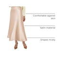 thumbnail image 4 of Falda PRETTYGARDEN Otoño 2025 Beige Talle XL de Cintura Alta, 4 of 7
