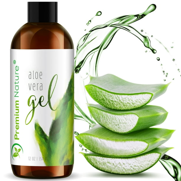Aloe VeraGel for Face Body &amp; Hair, 12 oz, Pure &amp; Natural