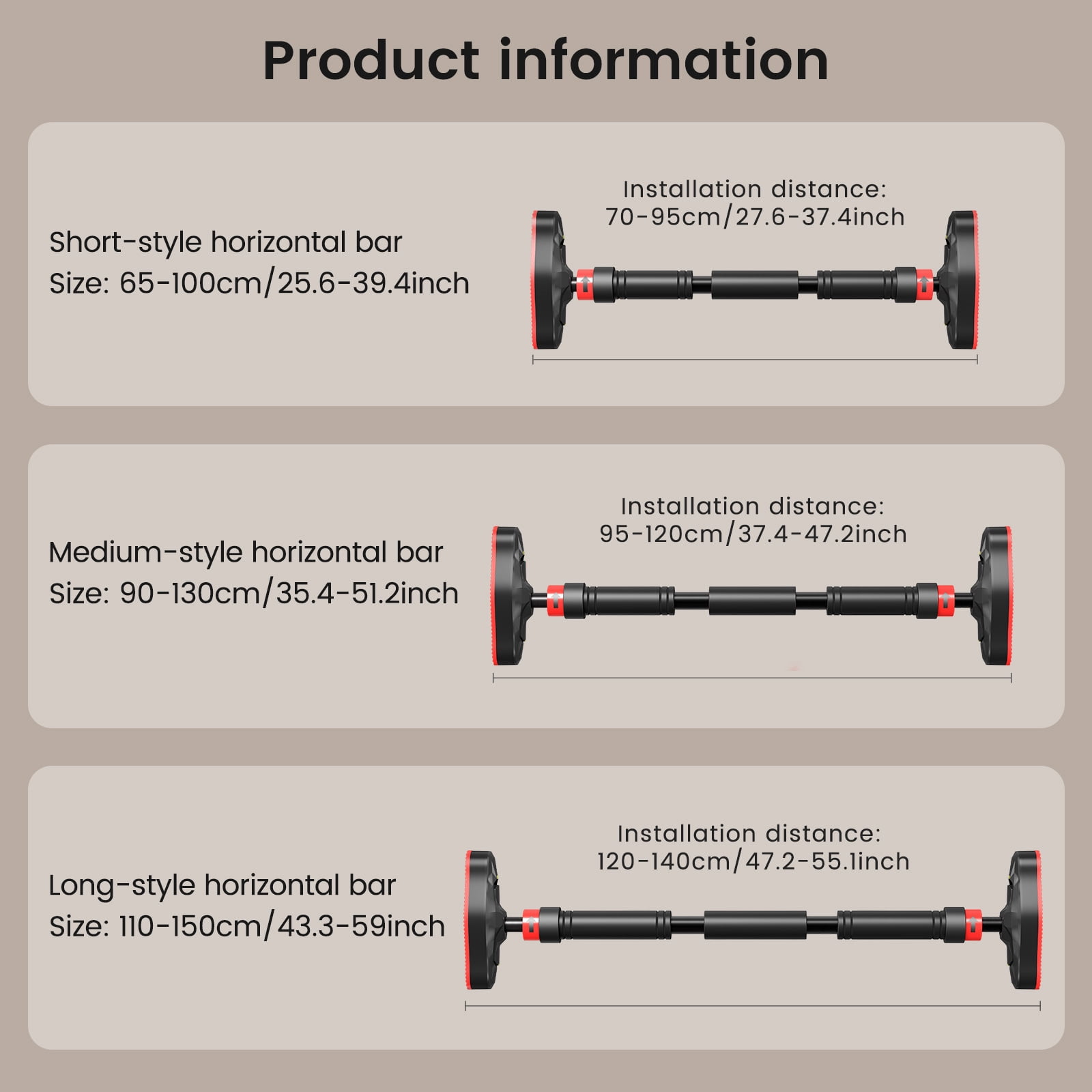 ATHSPO Pull Up Bar for Doorway, Adjustable Door Frame Pull Up and Chin Up Bar, Total Upper Body Workout Bar for Home Gym Workouts (installation distance27''-37'')