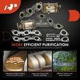 thumbnail image 5 of A-Premium Left and Right 2-PC Exhaust Manifold Catalytic Converter Kit Direct-Fit Compatible with Nissan Frontier 2002-2004 3.3L, Xterra 2002-2004 3.3L, EPA Compliant, Replace# 140029S210, 5 of 6