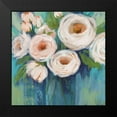 thumbnail image 2 of Nan 12x12 Black Modern Framed Museum Art Print Titled - Flower Power, 2 of 5
