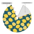 thumbnail image 2 of KLL 30" Christmas Tree Skirt Lemon Xmas Tree Skirts Mat for New Year Xmas Holiday Party Indoor Outdoor Home Decoration, 2 of 7