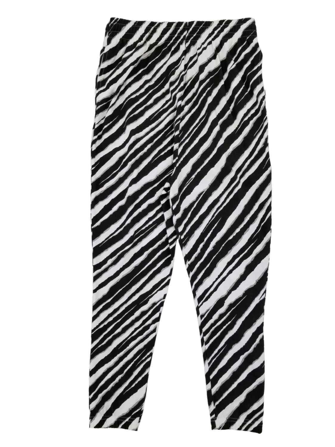 black and white striped pajama pants