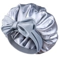 thumbnail image 1 of Gorro de satén YANIBEST ajustable de doble capa azul seda, 1 of 6