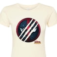 thumbnail image 3 of Marvel Deadpool & Wolverine - Scratch Logo - Juniors Fitted Graphic T-Shirt, 3 of 5