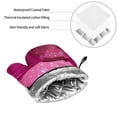thumbnail image 6 of Cauagu Sparkling Pink Toilet Print Oven Mitts and Pot Holders 4 pcs Set,Extra Thicken Long Kitchen Oven Glove Potholders BBQ Gloves-Oven Mitts and Pot Holders(11 Inch), 6 of 6