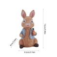thumbnail image 3 of NSESSHome Garden Rabbit Statue Outdoor Decor Resin Funny Bunny Figurines for Outdoor Patio Lawn Yard Art Decoration Christmas Housewarming Gift, 3 of 6