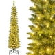 thumbnail image 1 of Árbol de Navidad tipo lápiz preiluminado Costway 150 cm con 150 luces LED y 296 puntas de ramas, 1 of 4