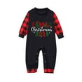 thumbnail image 2 of Odeerbi Christmas Pajamas for Family Plaid Holiday Long Sleeve Family Christmas Pajamas Matching Sets Infant Cute Warm Plaid Printed Sleepwear Xmas Family Matching PJs Set Red, 2 of 4