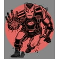 thumbnail image 2 of Boy's Marvel Classic Iron Man Performance Graphic Tee Charcoal Heather X Large, 2 of 4