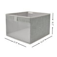 Foldable Fabric Storage Boxes with Transparent Window, Decorative