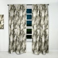 thumbnail image 2 of Designart 'Abstract Retro Florals' Mid-Century Modern Curtain Panel, 2 of 5