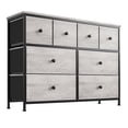 thumbnail image 1 of REAHOME 8 Drawer Steel Frame Bedroom Storage Organizer Dresser, Dark Taupe, 1 of 7