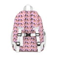 thumbnail image 3 of Pink Dachshund Chips Backpack for School,Cute School Bag,Schoolbag with Adjustable Shoulder Straps & Padded Back,15"x11.42"x5.5", 3 of 6