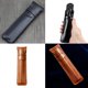 thumbnail image 2 of Piezas Funda de Cuero para Bolígrafo, Estuche de Cuero para Bolígrafo, Portalápices de PU, Portalápices Hecho a Mano, para Apple Pencil Estilográfica Stylus - Negro y Marrón, 2 of 5