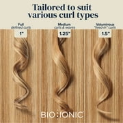 Bio Ionic Long Barrel 1 Curling Iron for Long Hair, Adjustable Heat