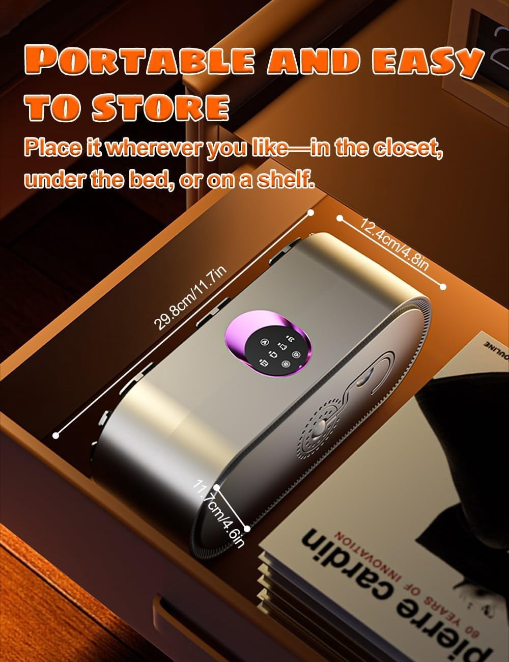 Portable Clothes Dryer for Apartments Travel Laundry - Electric Mini Machine Small Quiet Fast - Drying Foldable Compact Clothes Dryers Secadora Ropa Portatil Mojoco Minicompact Adjustable