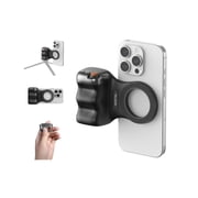 Fun Shot Magnetic Camera Grip for iPhone and Android Smartphone DSLR Style Shutter Handle Black