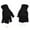 Black, variant on Unisex Winter Fingerless Crochet Mittens - Knitted Half-Fingers Adult Gloves for Warm Comfort White,One Size