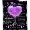 thumbnail image 1 of LHSHID Aunt Gifts Blanket Auntie Gifts Ideas Aunt Birthday Gifts from Niece Best Aunt Ever Gifts Gifts for Aunts from Niece Nephew Birthday Gifts for Aunt to My Aunt Throw Blanket 40"x50", 1 of 6