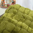 thumbnail image 4 of Home Soft Things Fox Faux Fur Pouf Stool Ottoman - Green Moss - 17x17x17", 4 of 7