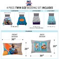 thumbnail image 4 of Space Jam Kids Twin Bed in a Bag, Comforter and Sheets, Blue, Warner Bros, 4 of 11