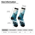 thumbnail image 2 of KLL Ice Blue Ocean Cute Dolphin A Print Cool Socks Men's Women's Crew Socks Funny Crazy Novelty Stockings, 2 of 6